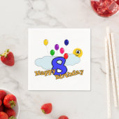 Serviette En Papier Joyeux anniversaire (En situation)