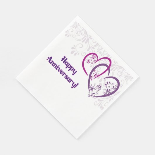 Serviette En Papier Joyeux anniversaire ! (Coin)