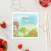 Serviette En Papier Joyeux anniversaire (En situation)