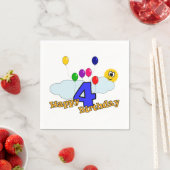 Serviette En Papier Joyeux Anniversaire (En situation)