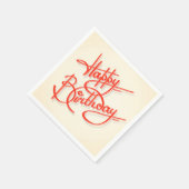 Serviette En Papier Joyeux anniversaire (Coin)