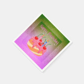 Serviette En Papier Joyeux Anniversaire (Coin)