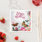 Serviette En Papier Joyeux anniversaire (En situation)