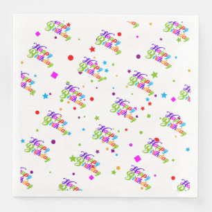 Serviette En Papier Joyeux Anniversaire