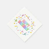 Serviette En Papier Joyeux Anniversaire (Coin)
