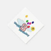 Serviette En Papier Joyeux anniversaire (Coin)