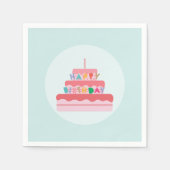 Serviette En Papier Joyeux anniversaire (Devant)