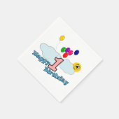 Serviette En Papier Joyeux anniversaire (Coin)