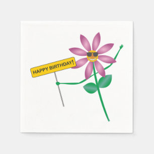 Serviette En Papier Joyeux Anniversaire