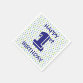 Serviette En Papier Joyeux Anniversaire (Coin)