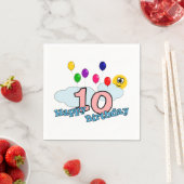 Serviette En Papier Joyeux Anniversaire (En situation)