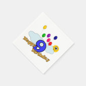 Serviette En Papier Joyeux Anniversaire (Coin)