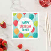 Serviette En Papier Joyeux anniversaire (En situation)
