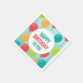 Serviette En Papier Joyeux anniversaire (Coin)