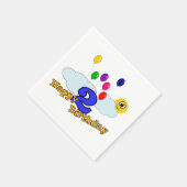 Serviette En Papier Joyeux anniversaire (Coin)