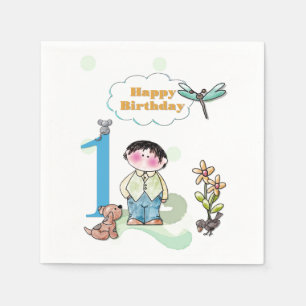 Serviette En Papier Joyeux anniversaire