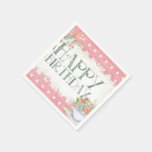 Serviette En Papier Joyeux anniversaire (Coin)
