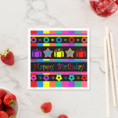 Serviette En Papier Joyeux anniversaire (En situation)