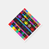 Serviette En Papier Joyeux anniversaire (Coin)