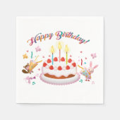 Serviette En Papier Joyeux anniversaire (Devant)