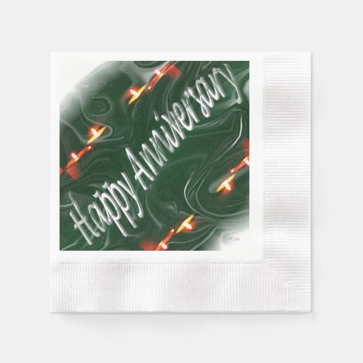 Serviette En Papier Joyeux anniversaire (Devant)