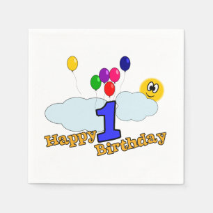 Serviette En Papier Joyeux anniversaire