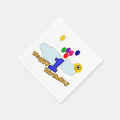 Serviette En Papier Joyeux anniversaire (Coin)