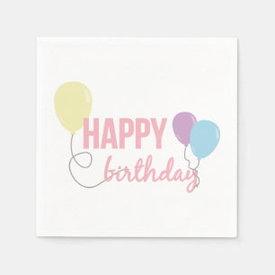 Serviette En Papier Joyeux anniversaire