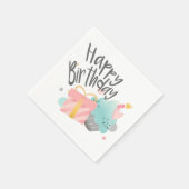 Serviette En Papier Joyeux anniversaire (Coin)