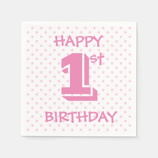 Serviette En Papier Joyeux Anniversaire (Devant)