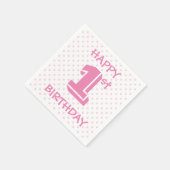 Serviette En Papier Joyeux Anniversaire (Coin)
