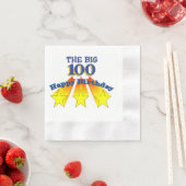 Serviette En Papier Joyeux anniversaire 100 (En situation)