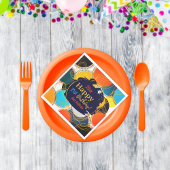 Serviette En Papier Joyeux anniversaire 80's Retro Abstraite Custom Pa