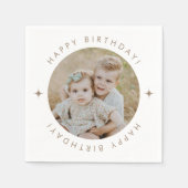 Serviette En Papier Joyeux Anniversaire Avec Photo (Devant)