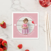 Serviette En Papier Joyeux Anniversaire Avec Photo (En situation)