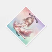 Serviette En Papier Joyeux anniversaire Ballerina (Coin)