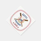Serviette En Papier Joyeux Anniversaire Baseball Boy Thème Sport (Coin)