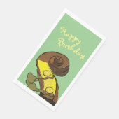 Serviette En Papier Joyeux Anniversaire Bass Instrumentalist Papier (Coin)
