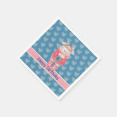 Serviette En Papier Joyeux Anniversaire Chocolat Chaud Papier Napkin (Coin)