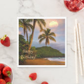 Serviette En Papier Joyeux anniversaire Costa Rica (En situation)