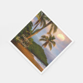 Serviette En Papier Joyeux anniversaire Costa Rica (Coin)