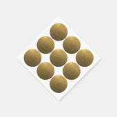 Serviette En Papier Joyeux anniversaire de mariage d'or (Coin)