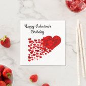 Serviette En Papier Joyeux anniversaire de Saint-Valentin (En situation)