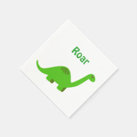 Joyeux Anniversaire Dinosaur Napkin