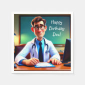 Serviette En Papier Joyeux Anniversaire Doc (Devant)