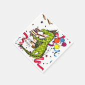 Serviette En Papier Joyeux Anniversaire Dragon Éclairage bougies servi (Coin)