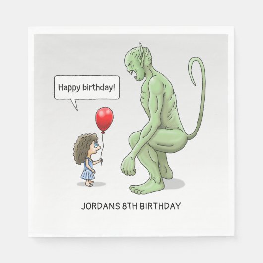 Serviette En Papier Joyeux Anniversaire Gobelin (Devant)