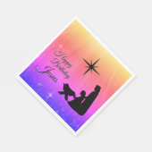 Serviette En Papier Joyeux anniversaire Jésus, Nativité de Noël (Coin)