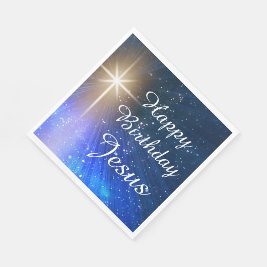 Serviette En Papier Joyeux anniversaire Jésus Papier de Noël Napkins (Coin)