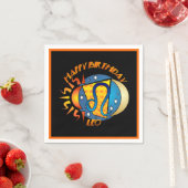 Serviette En Papier Joyeux anniversaire Leo Zodiac Signal de naissance (En situation)